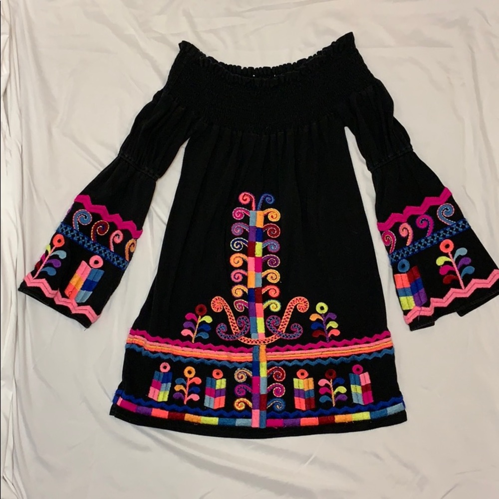 Vava by Joy Han Black Off the Shoulder Dress